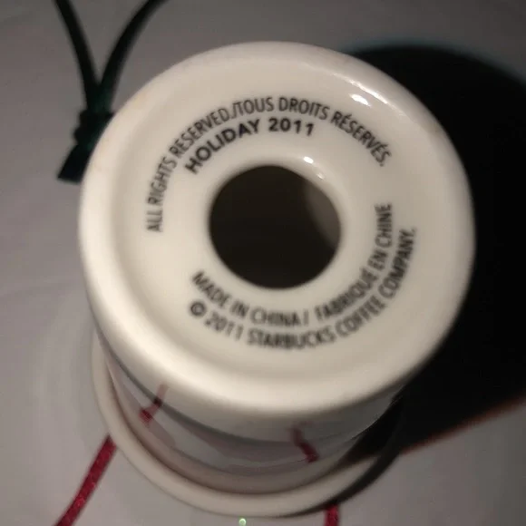 Starbucks Ornaments Lot-Starbucks Cups Ornaments 1971, 1992, 2011, 2011 Holiday - Picture 10 of 10